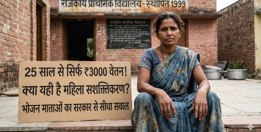 25 साल से सिर्फ ₹3000 वेतन! क्या यही है महिला सशक्तिकरण?
