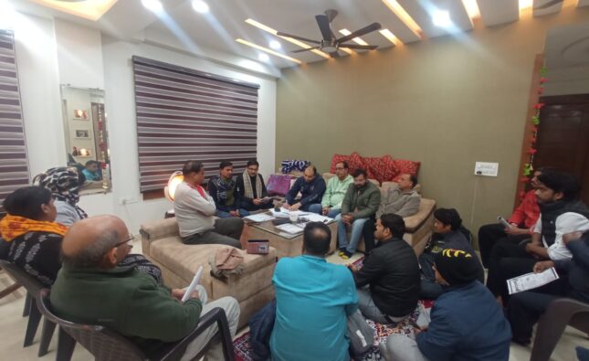 विराट हिंदू सम्मेलन की तैयारी वैशाली सेक्टर 4 में जोर-शोर से शुरू